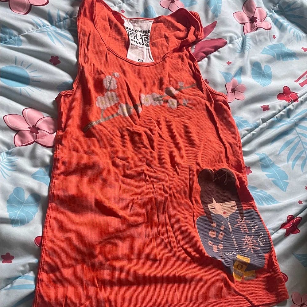 Harajuku Lovers Orange Tank Top